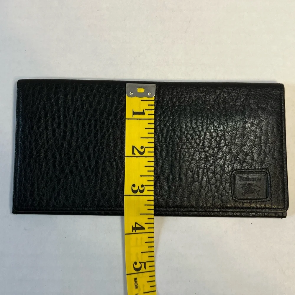 BURBERRYS VINTAGE‎ SLIM LONG BLACK WALLET